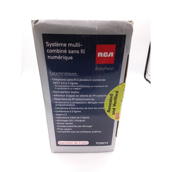 RCA Visys Business Digital Cordless Multi-Handset Phone System TC25212 - Picture 7 of 15